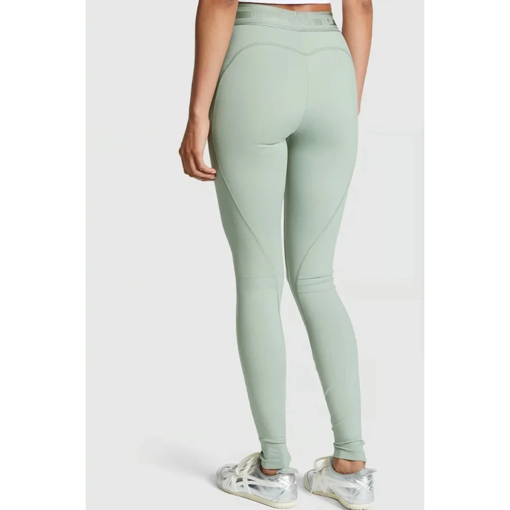 Victoria's Secret PINK ACTIVE Green High Waist Full Length Leggings XXL Teal Blu - Picture 5 of 10